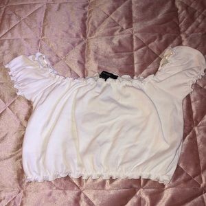 Forever 21 cropped off the shoulder top